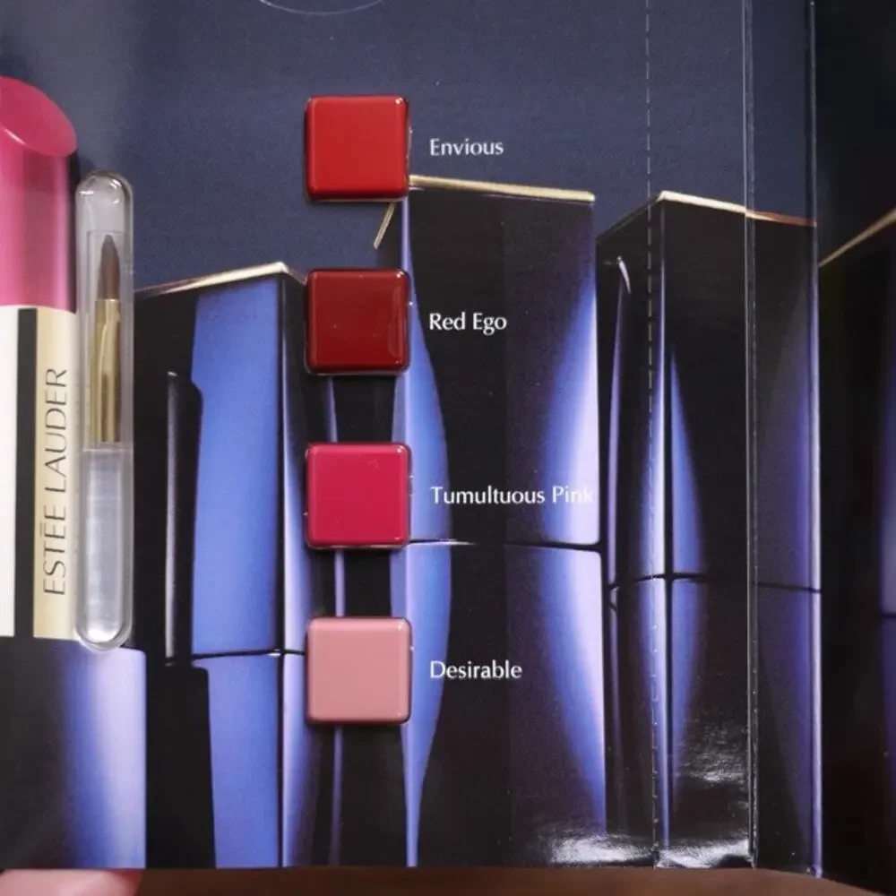 Estee Lauder Pure Color Envy Sculpting Lipstick Palette Samples w/ Brush